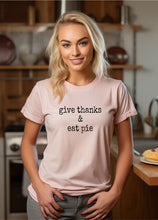 Give Thanks and Eat Pie Graphic Crew Tee