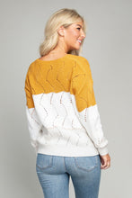 Fall Knit Color Block Sweater