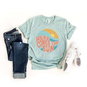 Here Comes The Sun Colorful Short Sleeve Tee