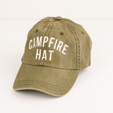 Embroidered Campfire Hat Canvas Hat