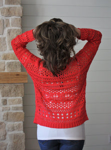 Crochet Style Sweater