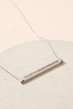 'She Persisted' Bar Charm Necklace